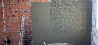 Как сделать штукатурку стен цементным раствором