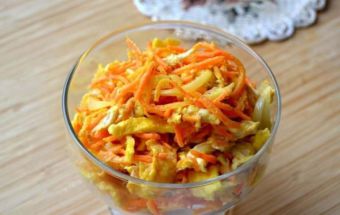 Салат с корейской морковкой