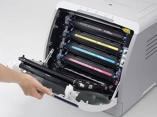 Белый тонер для лазерного принтера вместо черного