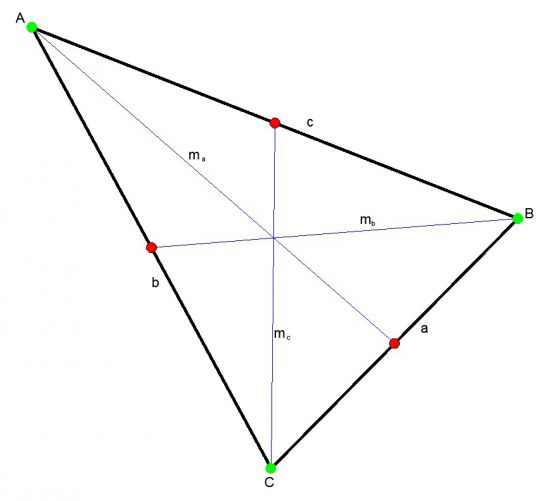 На рисунке изображен прямоугольный треугольник найдите длину медианы проведенной из прямого угла
