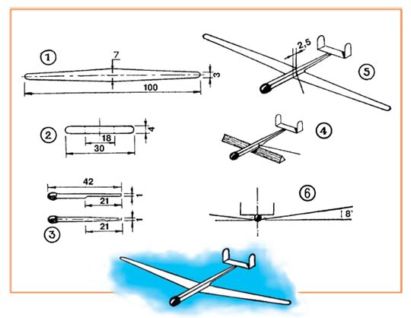 Планер своими руками чертежи