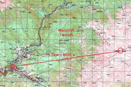 Как узнать расстояние по реке от одного объекта до другого на карте