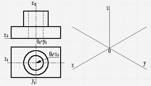 Дан установочный ортогональный чертеж точки а построен аксонометрический чертеж точки а с помощью