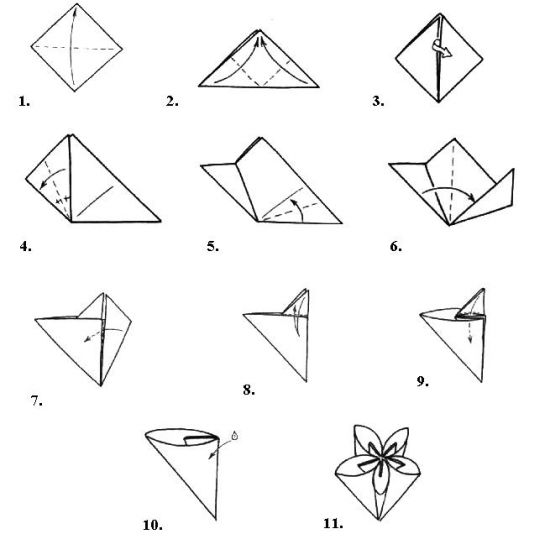 Оригами схемы объемные