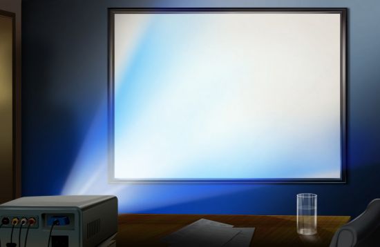 Как вывести картинку на экран через проектор