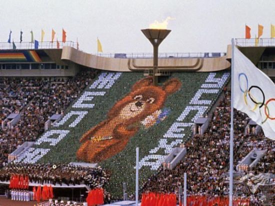 Фото закрытия олимпиады 1980