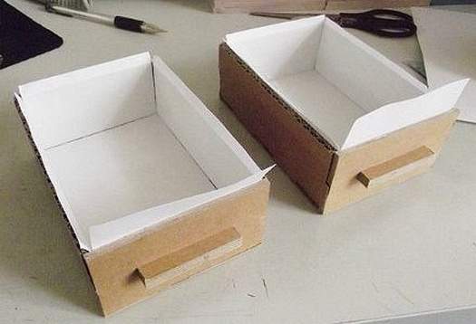 Шкаф из картонной коробки своими руками