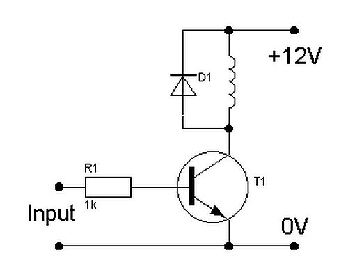 Транзистор вместо реле схема