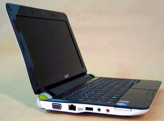 Acer aspire one настройки сетевой карты