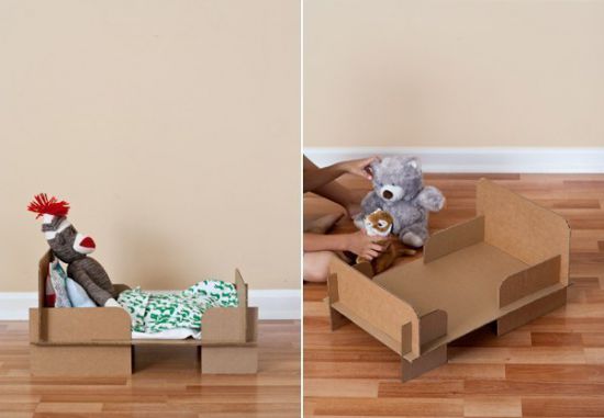 Сделать кровать для куклы своими руками из картона