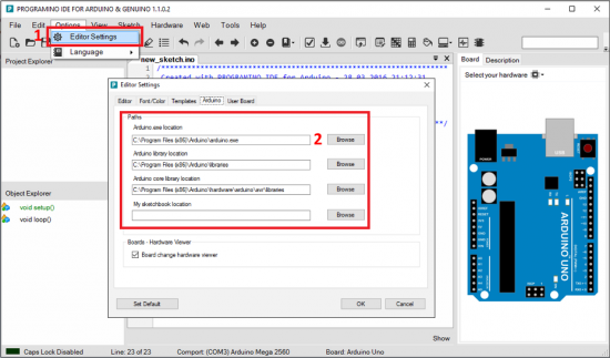 Обзор среды программирования arduino ide