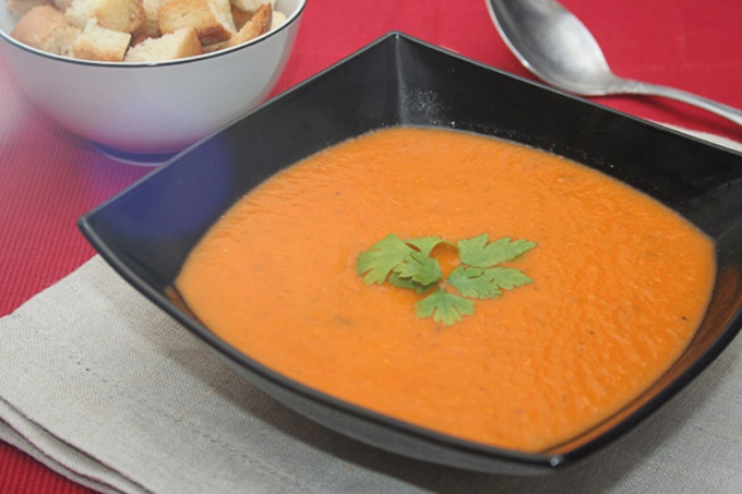 Как готовить томатный суп