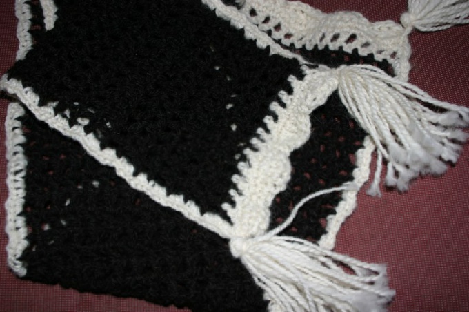 How to knit an unfinished column with nakida