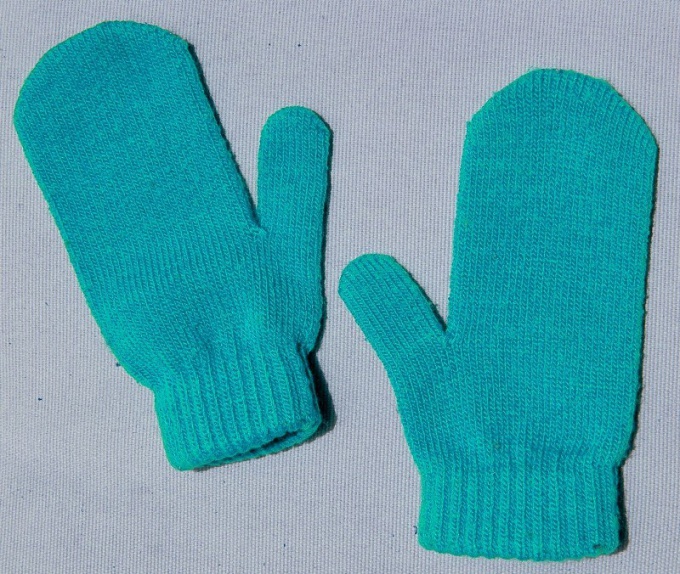 How to knit children's mittens knitting