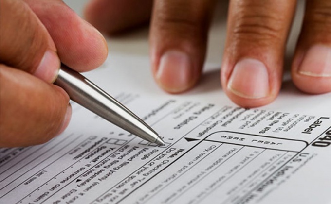 How to fill out a Declaration of income tax refund