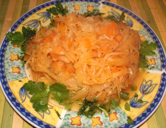 How to braise sauerkraut