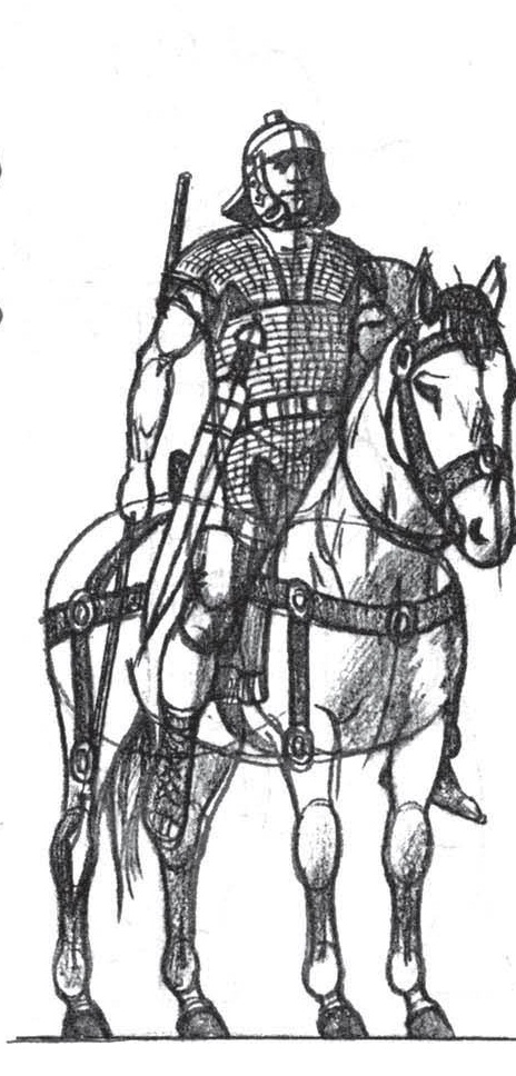 Как нарисовать рыцаря на коне