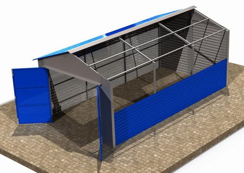 Как построить металлический гараж