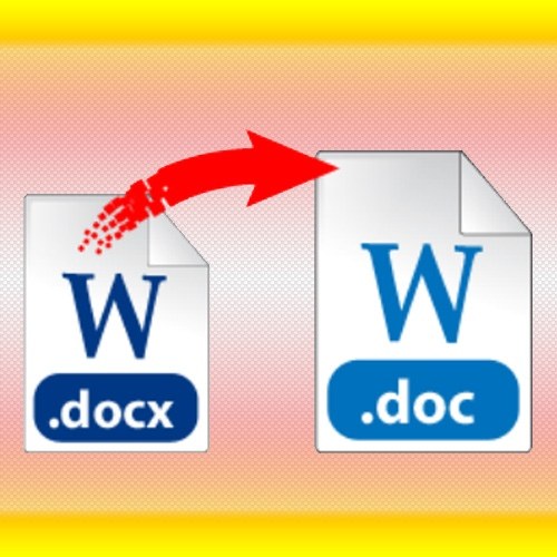 Как перевести из формата docx в формат doc