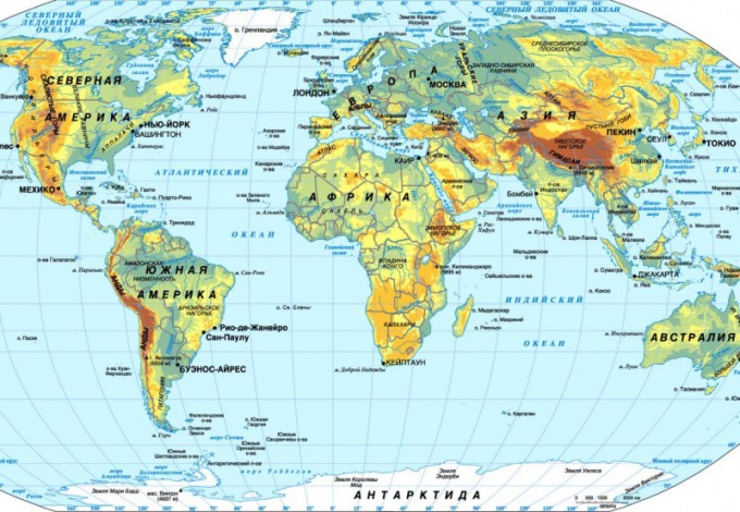 Как определить географическое положение материка