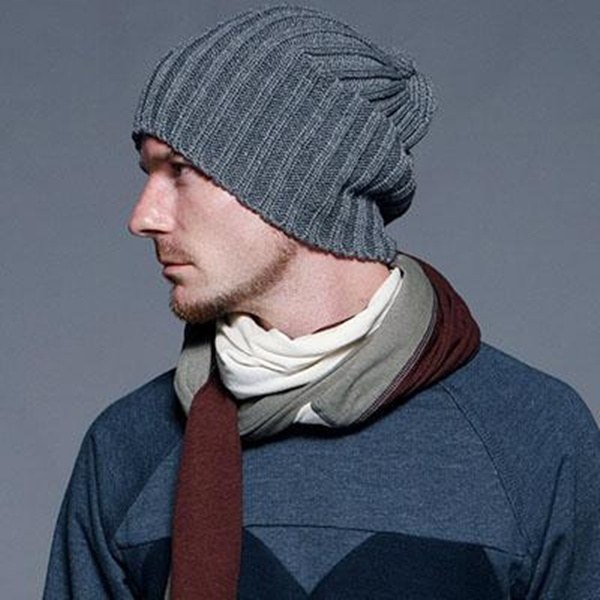 Как связать зимнюю мужскую шапку