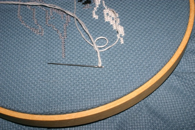 How to make the finished embroidery