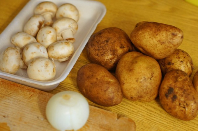 Как быстро приготовить картофель с грибами