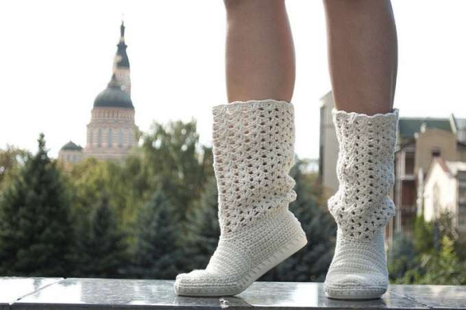 How to tie boots crochet