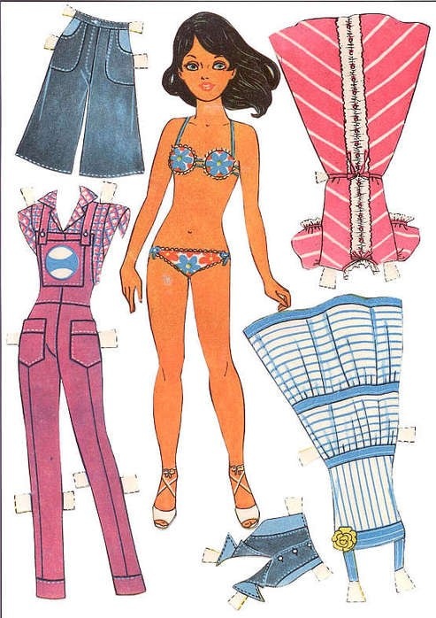 How to draw a paper doll