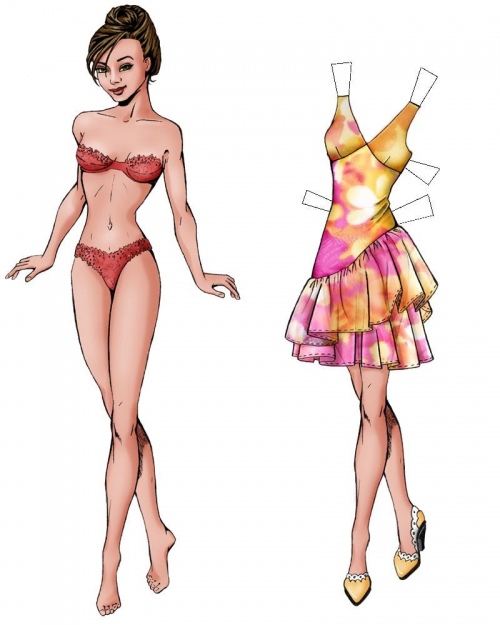 How to draw a paper doll