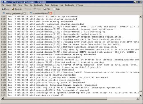 How to view saved logs