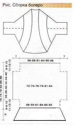 How to knit knitting Bolero