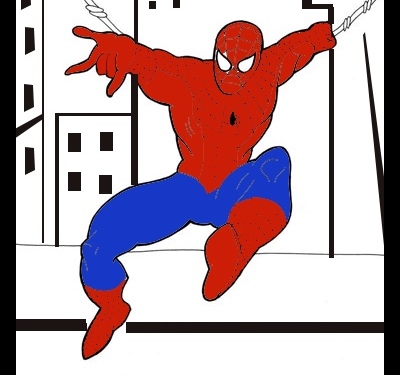 How to draw spider-man