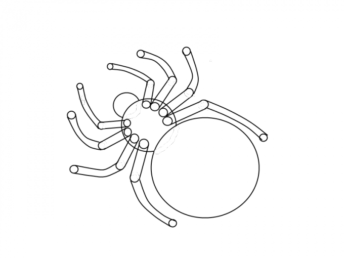 Как нарисовать <strong>паука</strong> <b>карандашом</b>