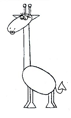 Как нарисовать жирафу