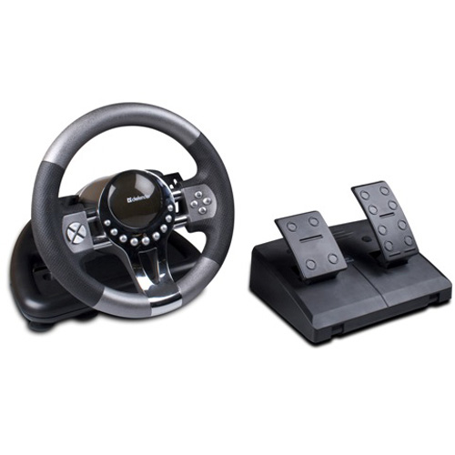 How to connect the steering wheel and pedals to the computer