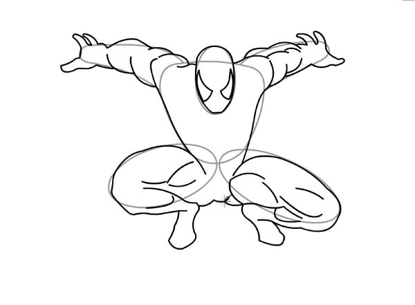 Проработка мелких деталей костюма Человека-<b>паука</b>