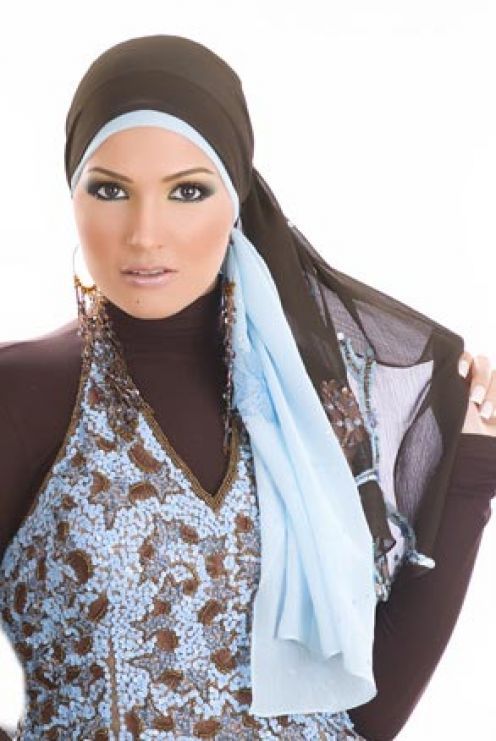 How to tie a headscarf Muslim women