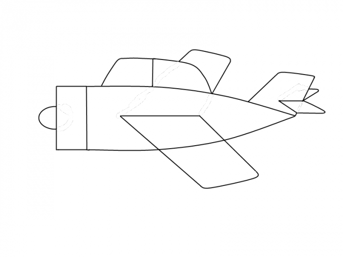 Как нарисовать самолет