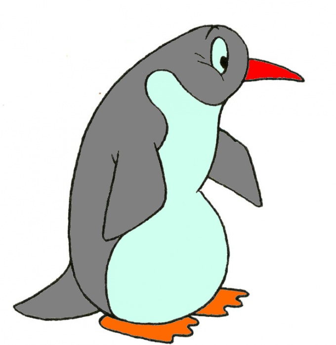 Как нарисовать пингвина