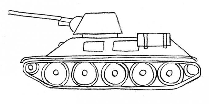 How to draw a tank