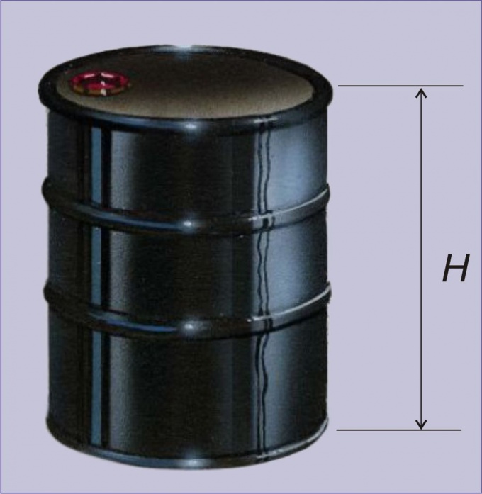 Determine the height of the cylinder