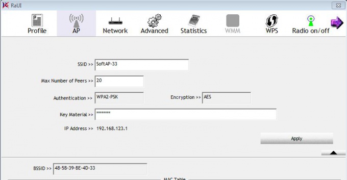 Ralink Wireless Utility 