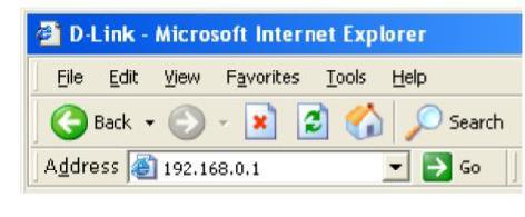 The address bar of the Internet browser