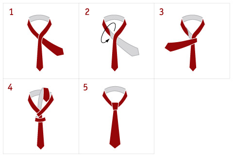 Как завязать галстук женский