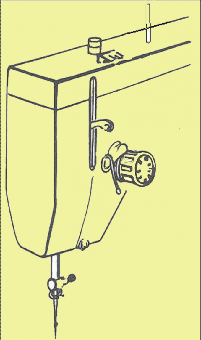 The regulator tension of the upper thread