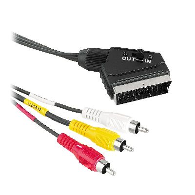 Wire SCART - 3RCA cable