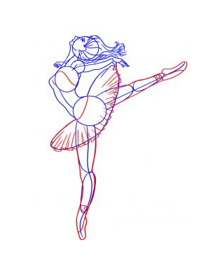 How to draw a ballerina