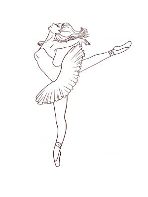 How to draw a ballerina