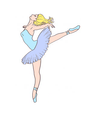 How to draw a ballerina